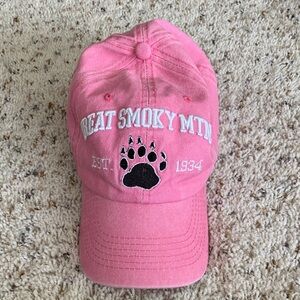 Pink Great Smoky Mountains Cap